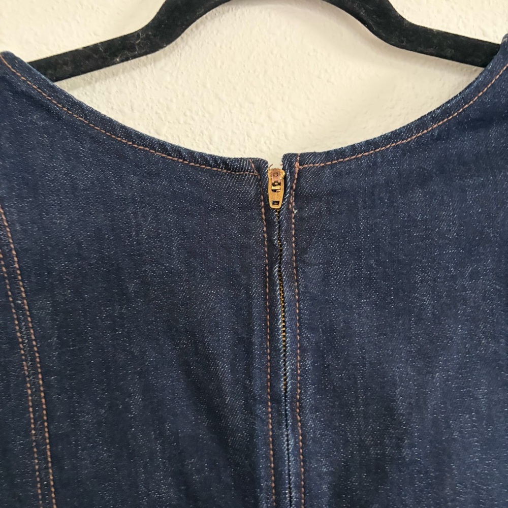 Anna Sui & Old Navy Dark Wash Denim A-line Dress - Picture 3 of 5
